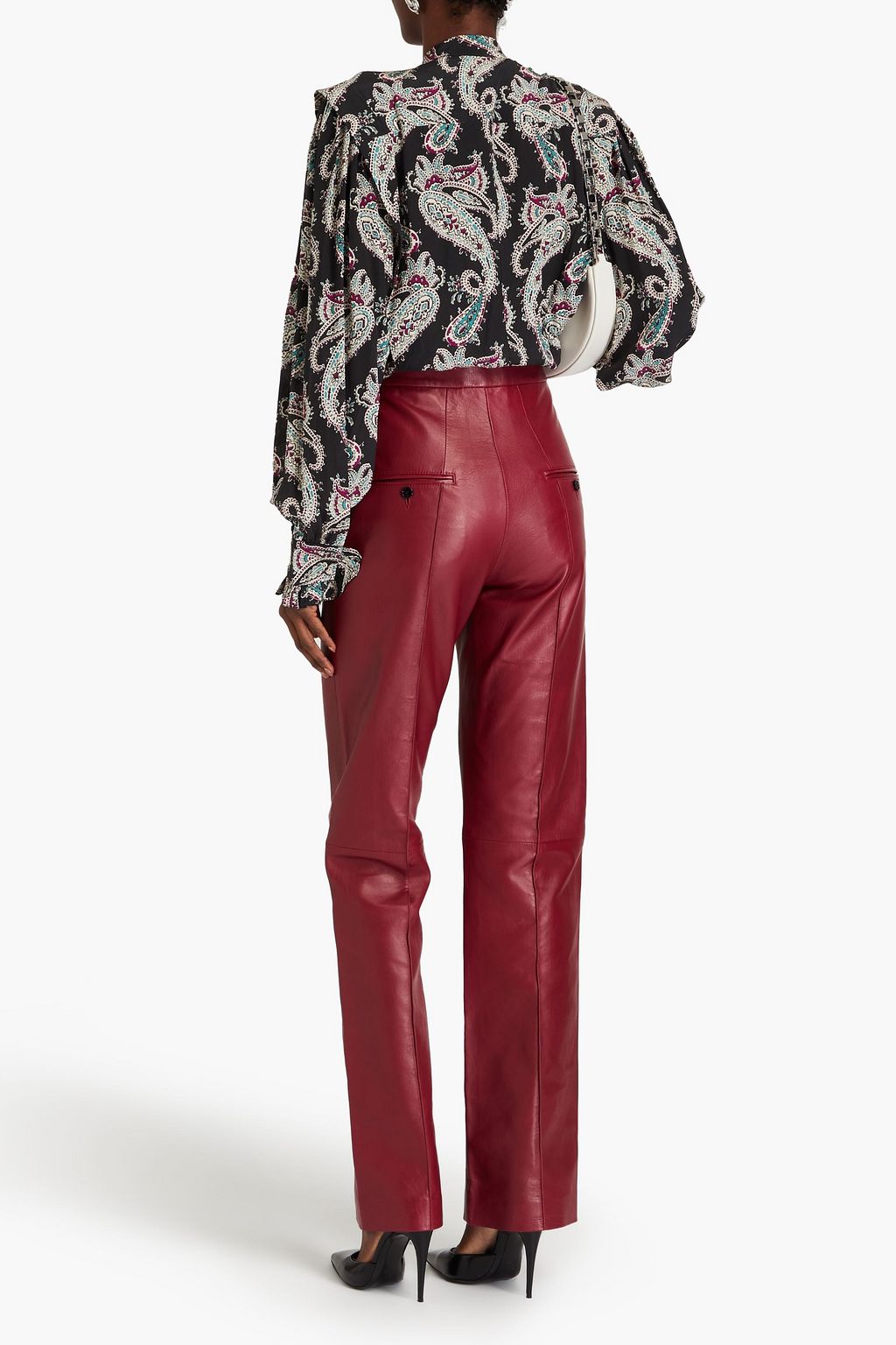 ISABEL MARANT Pussy-bow paisley-print silk crepe de chine shirt