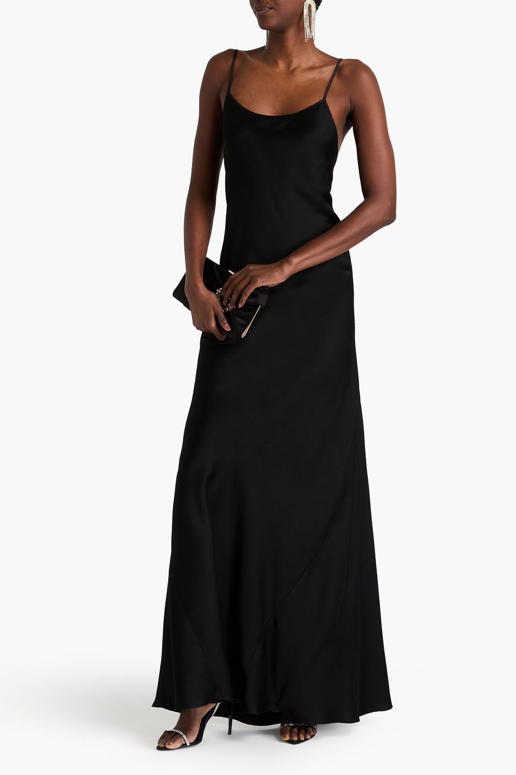 VICTORIA BECKHAM Satin-crepe gown