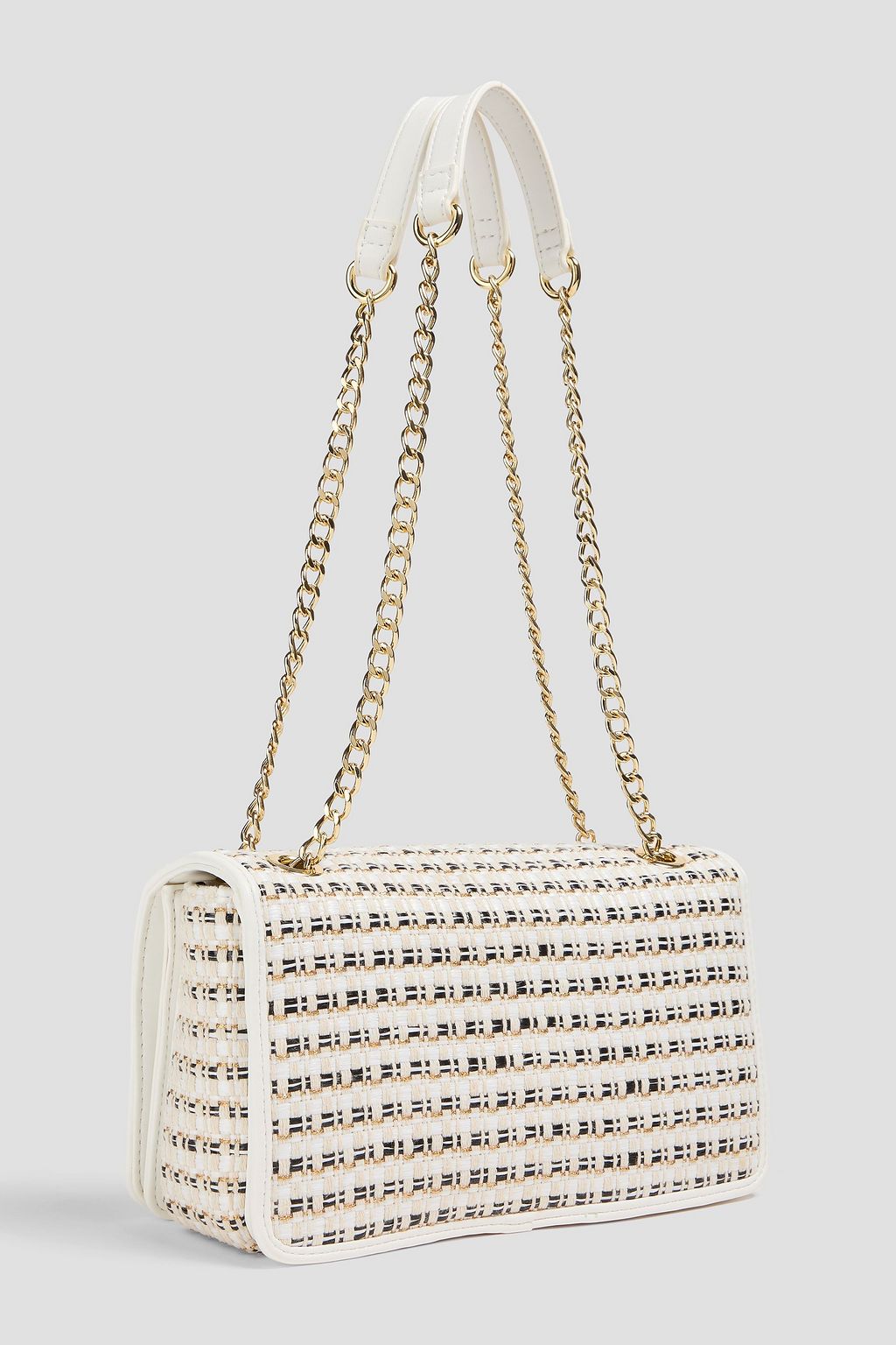 LOVE MOSCHINO Metallic tweed shoulder bag