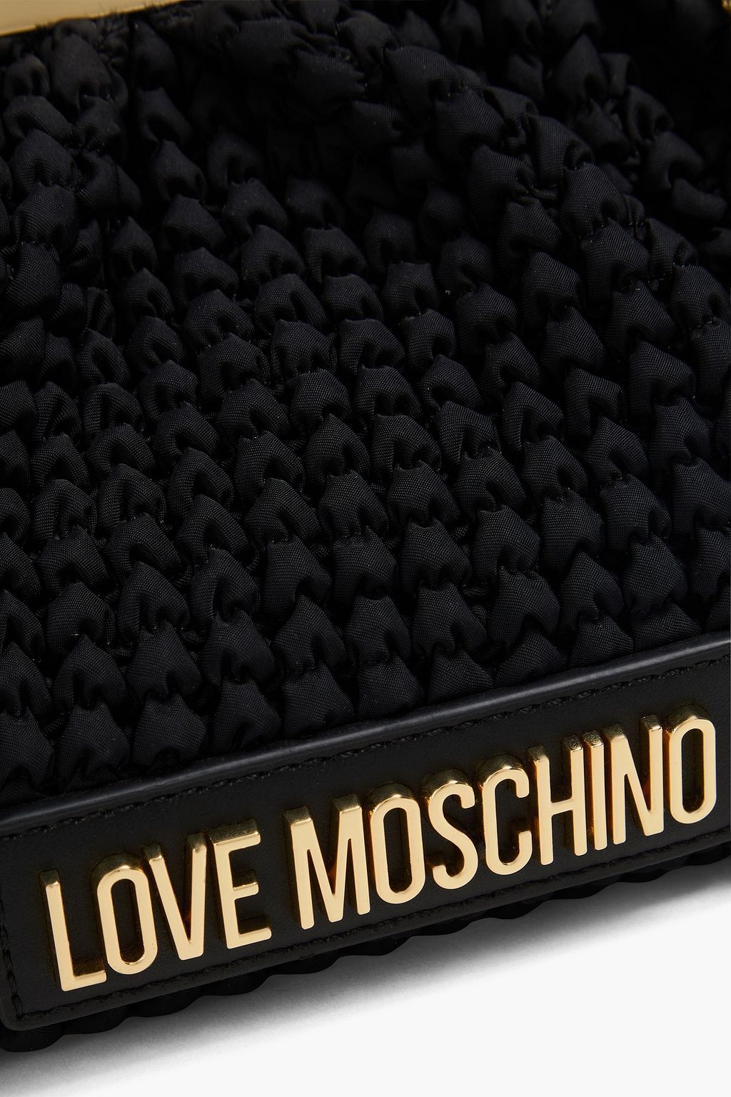 LOVE MOSCHINO Clutch aus Shell mit Raffung