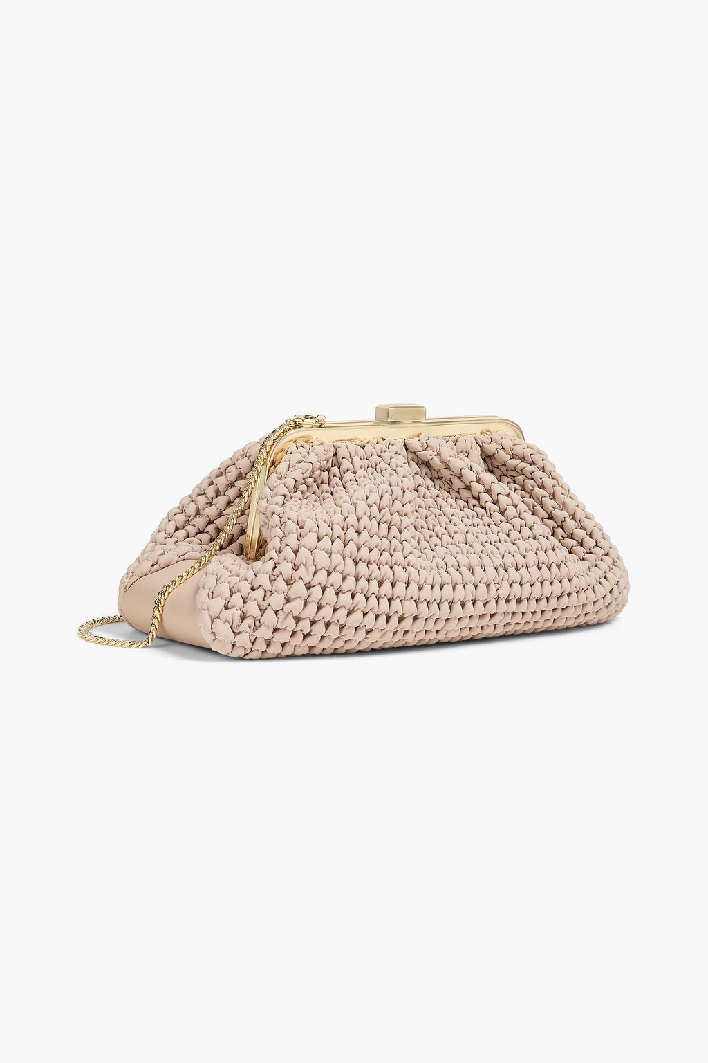 LOVE MOSCHINO Shirred shell clutch