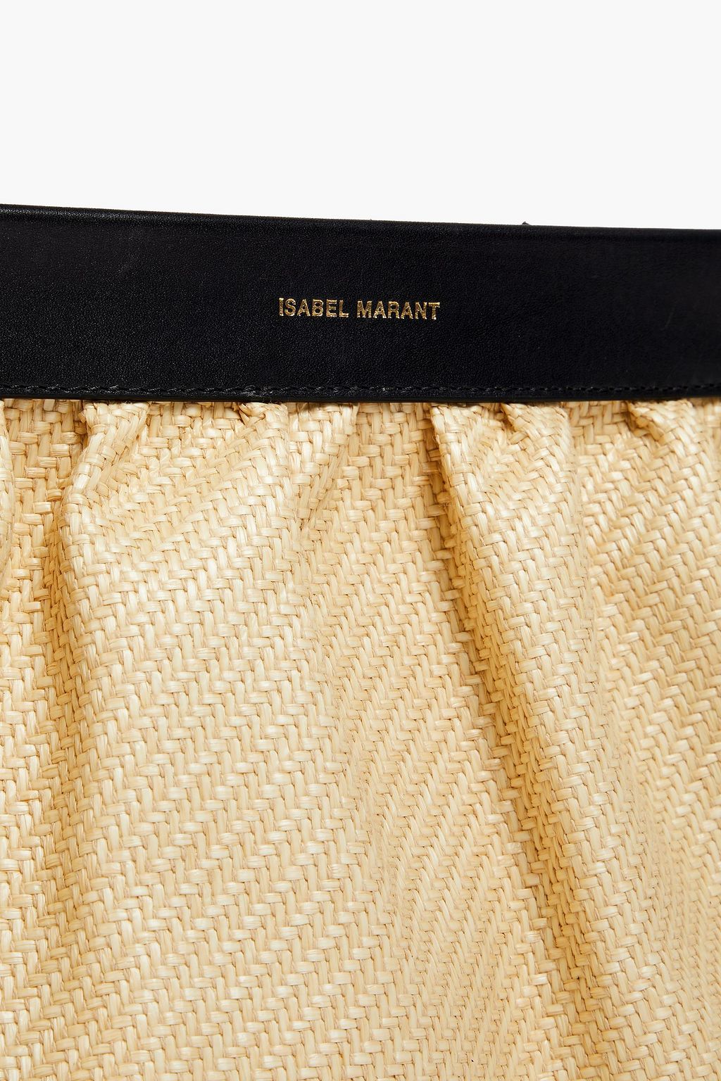 ISABEL MARANT Faux raffia clutch