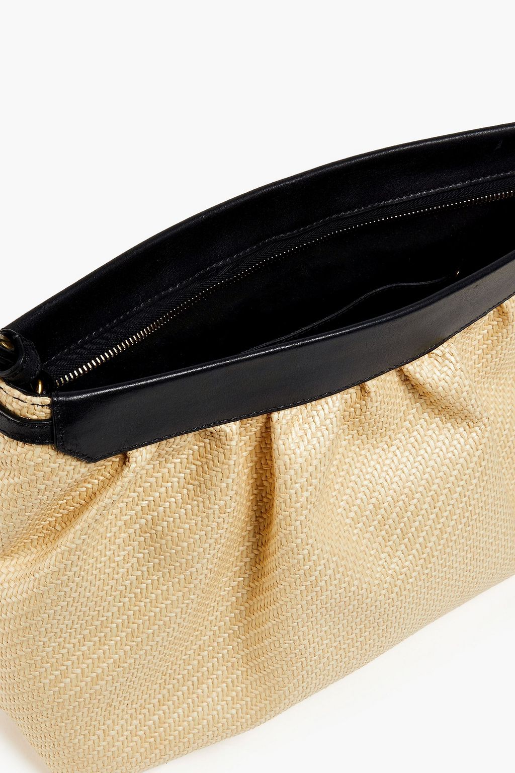 ISABEL MARANT Faux raffia clutch
