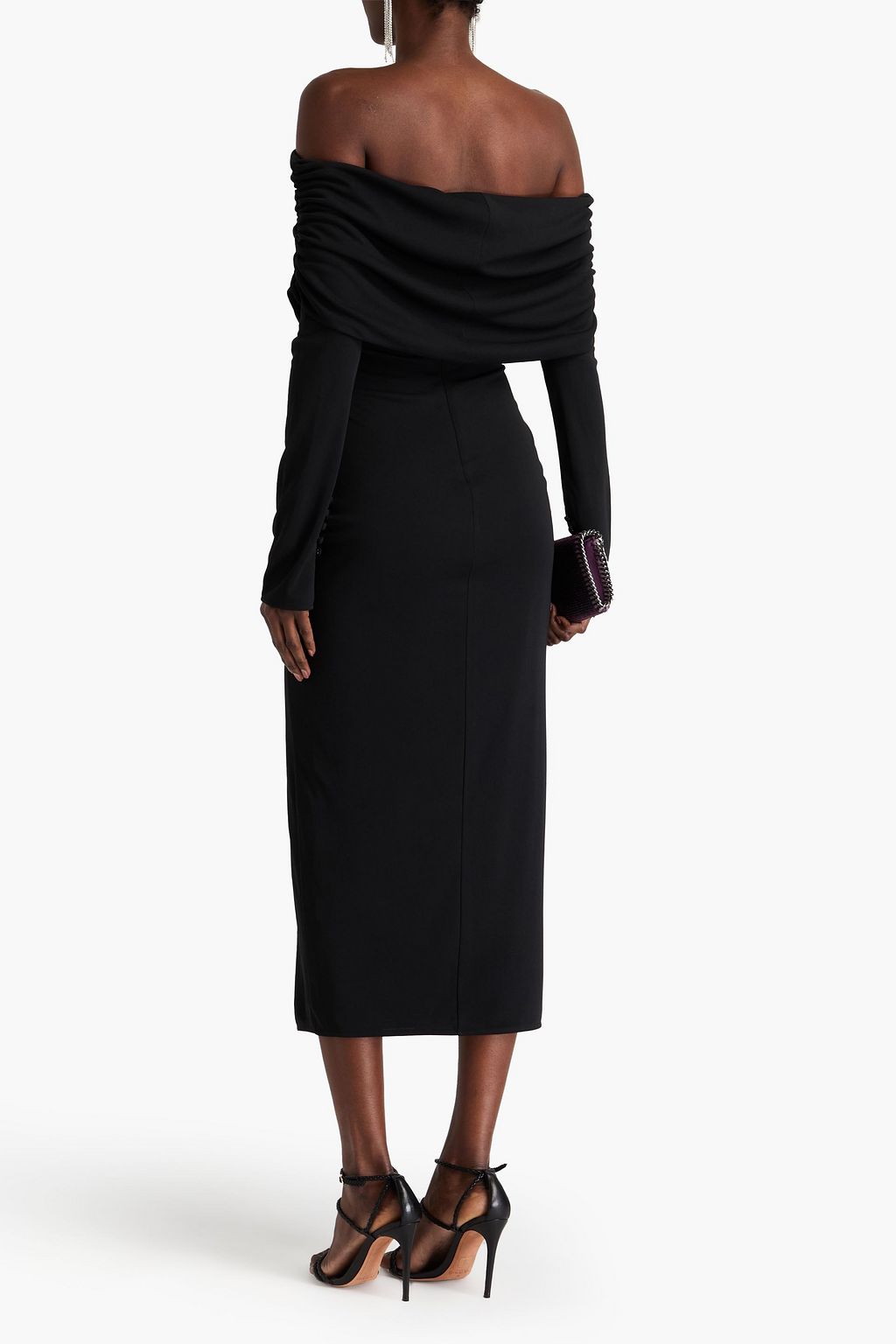 NICHOLAS Off-the-shoulder stretch-jersey midi dress