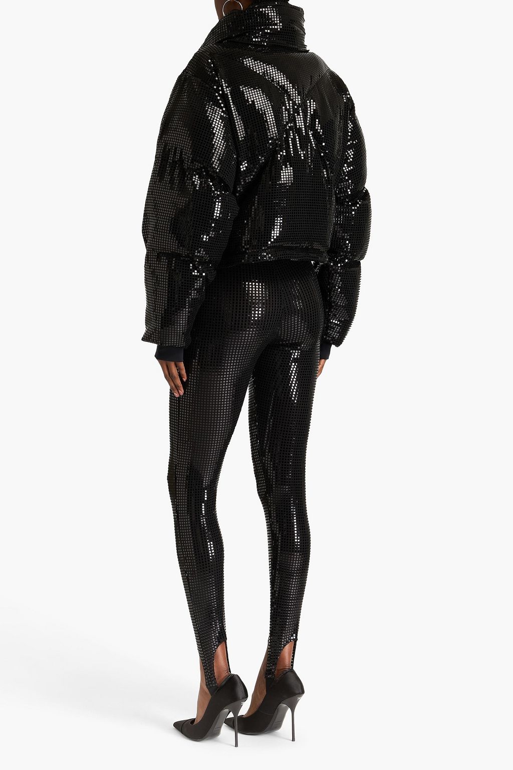 SHOREDITCH SKI CLUB Disco quilted vinyl jacket