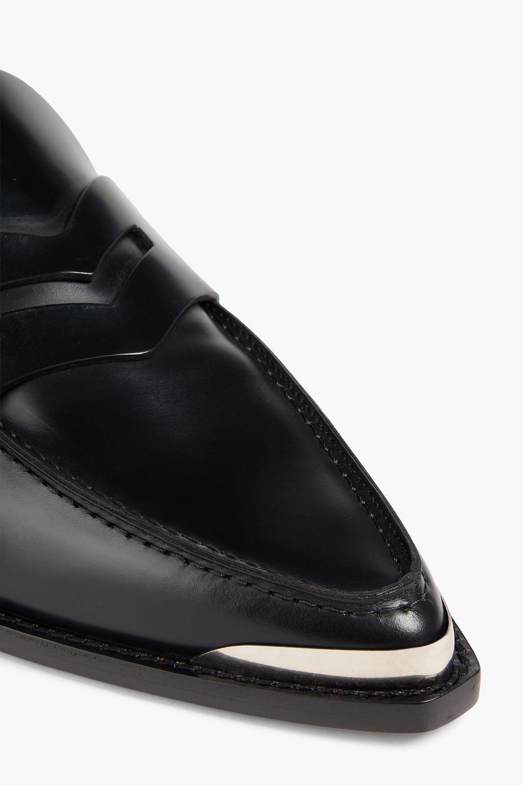 ISABEL MARANT Embellished leather loafers