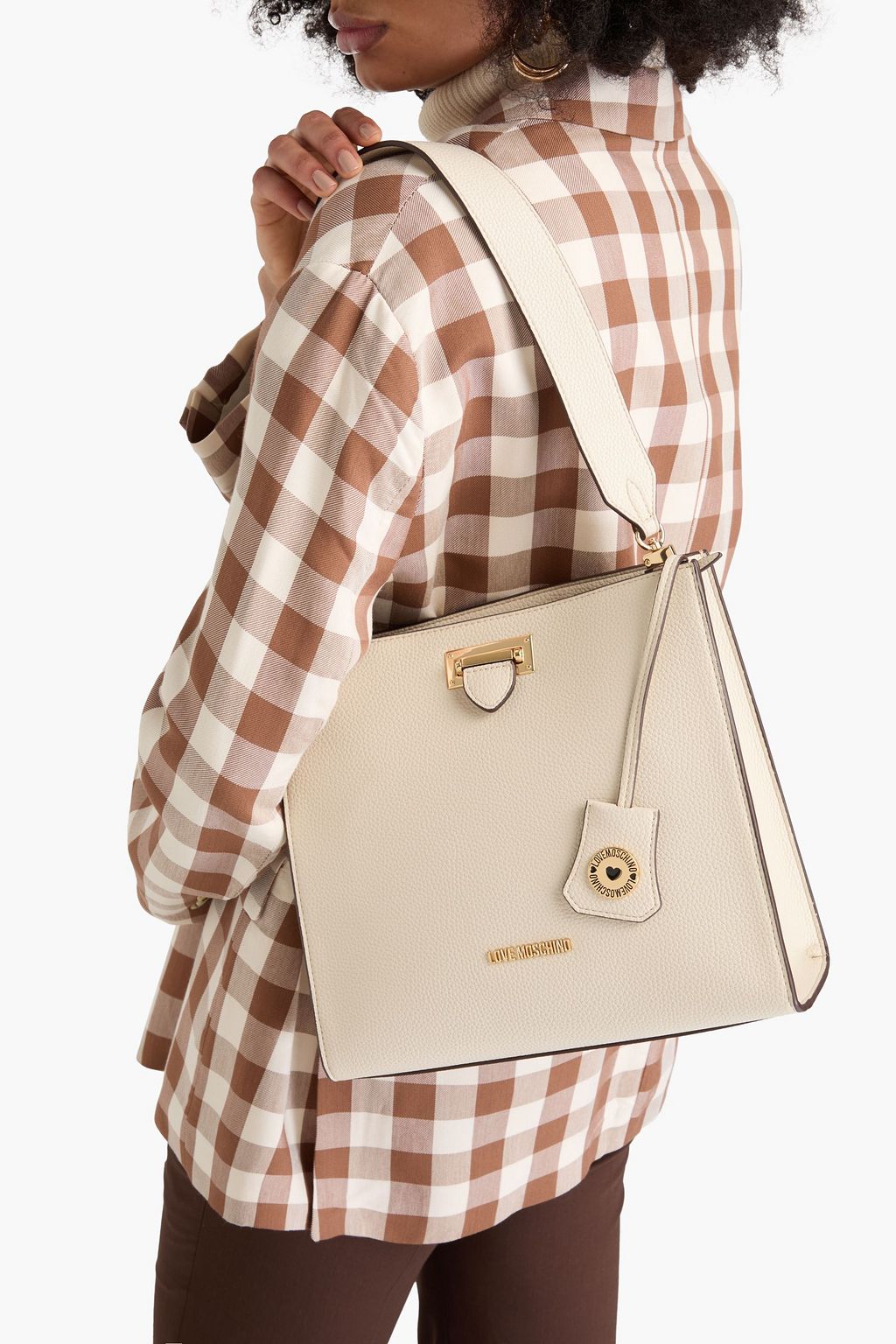 LOVE MOSCHINO حقيبة كتف بتصميم مزركش