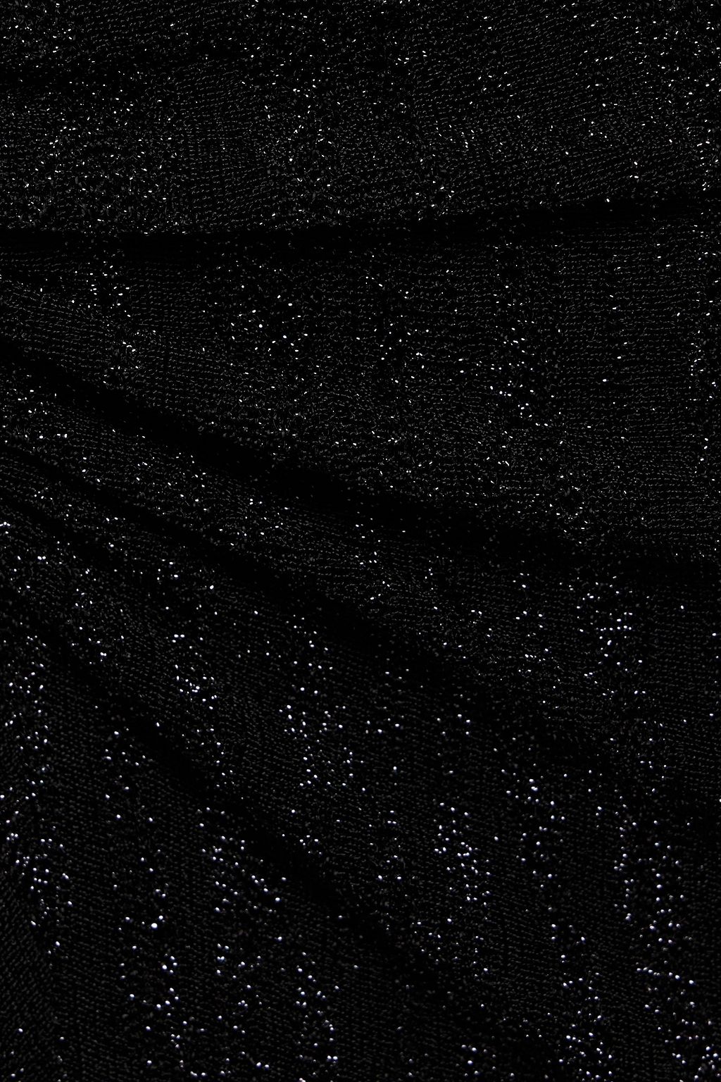 IRO Cinder ruched metallic jacquard-knit midi skirt