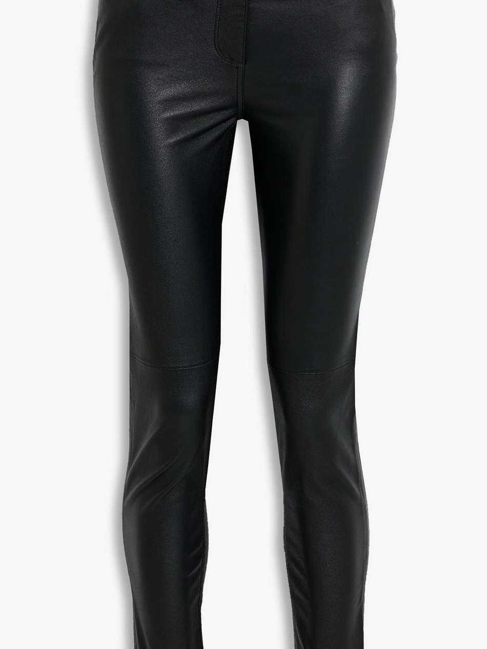 dojo leather skinny pants
