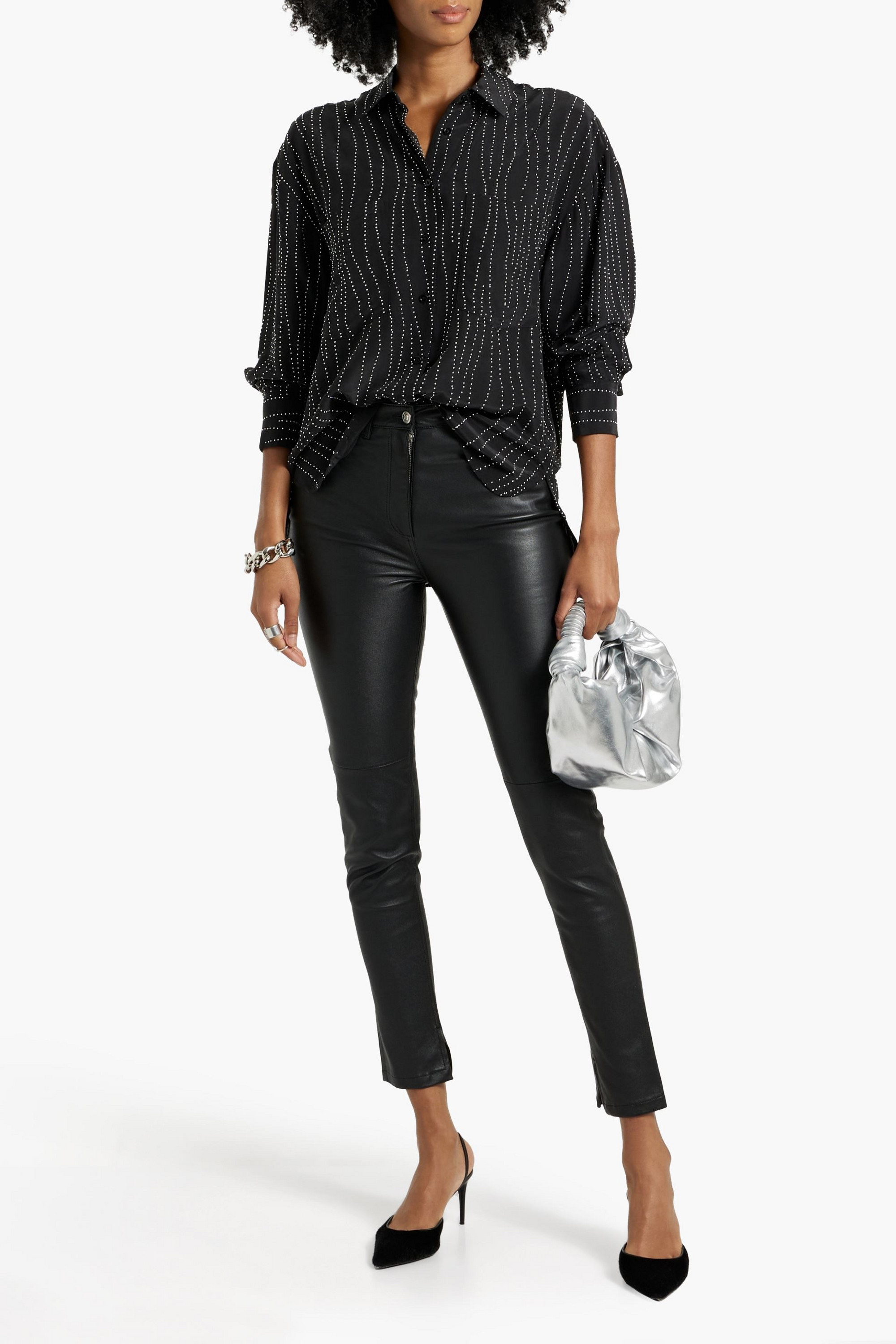 IRO Dojo leather skinny pants