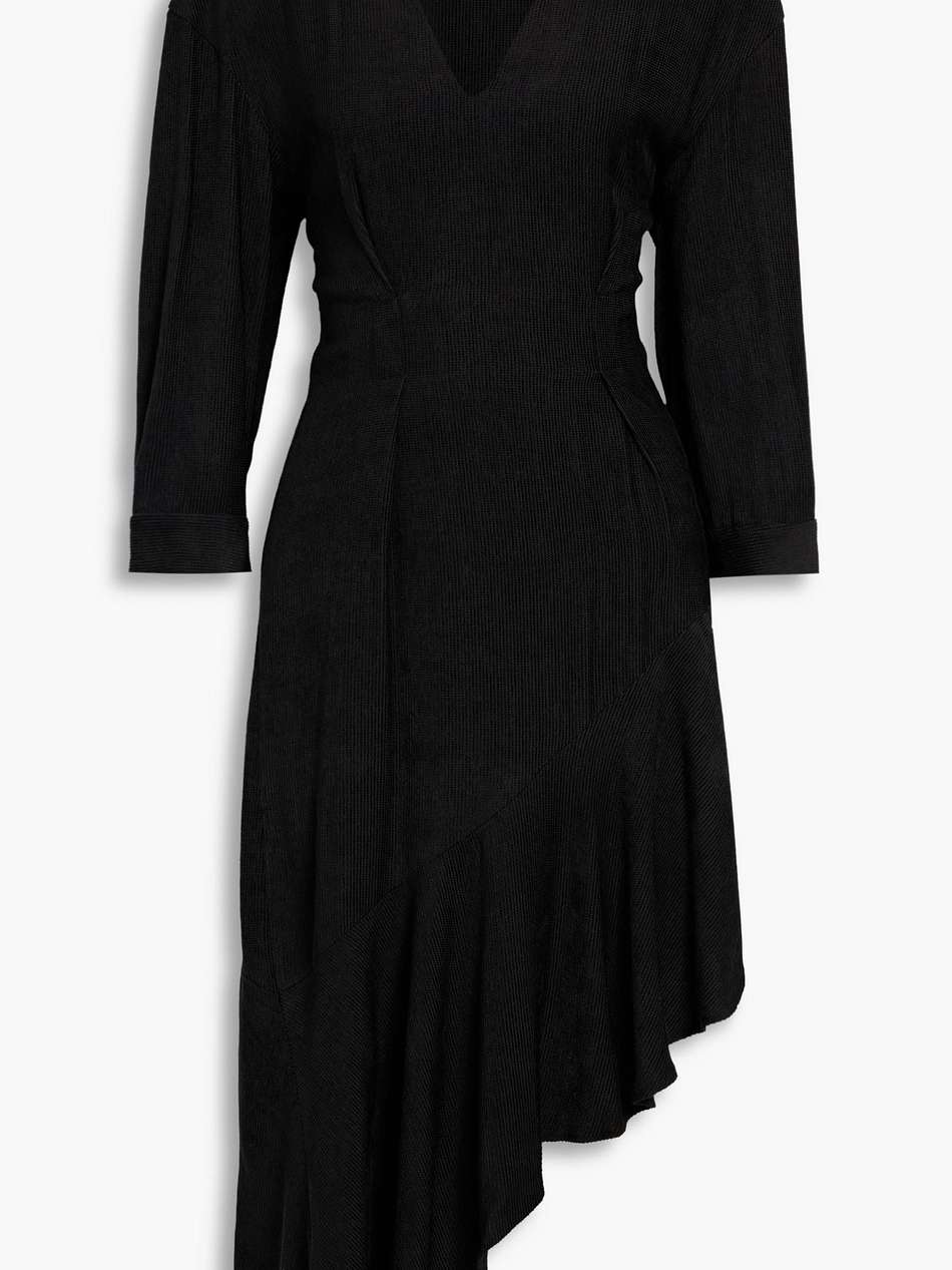 izae asymmetric chenille dress