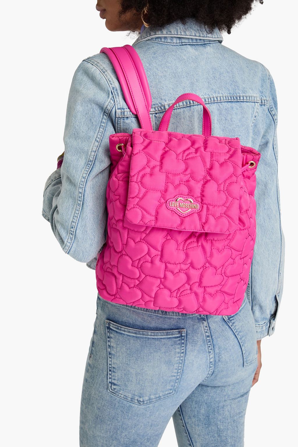 LOVE MOSCHINO Quilted shell backpack