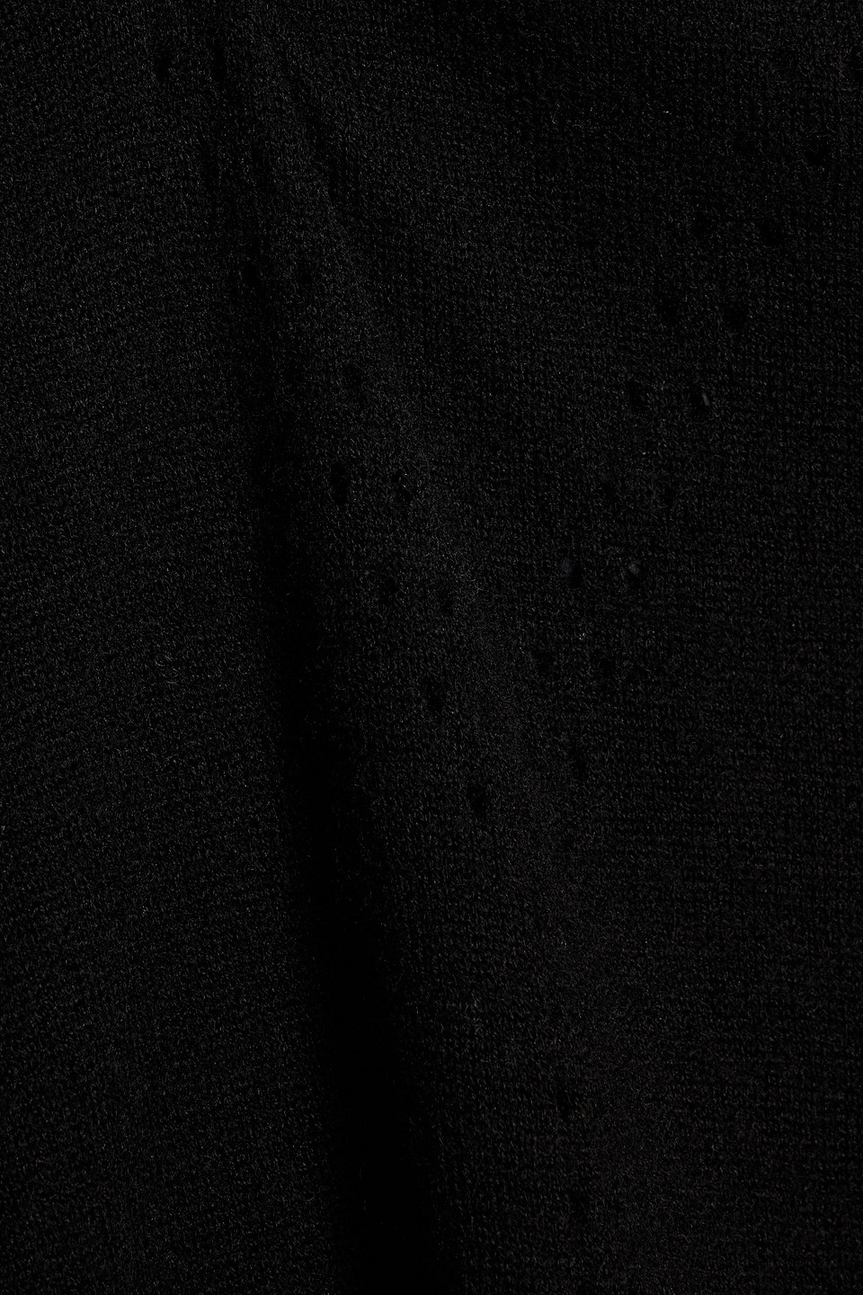 IRO ZAYHO POINTELLE-KNIT WOOL AND SILK-BLEND TURTLENECK SWEATER