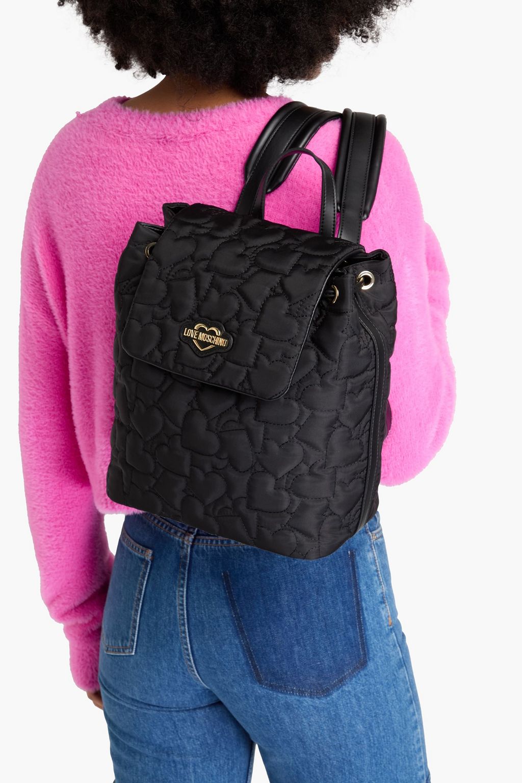 LOVE MOSCHINO Quilted shell backpack