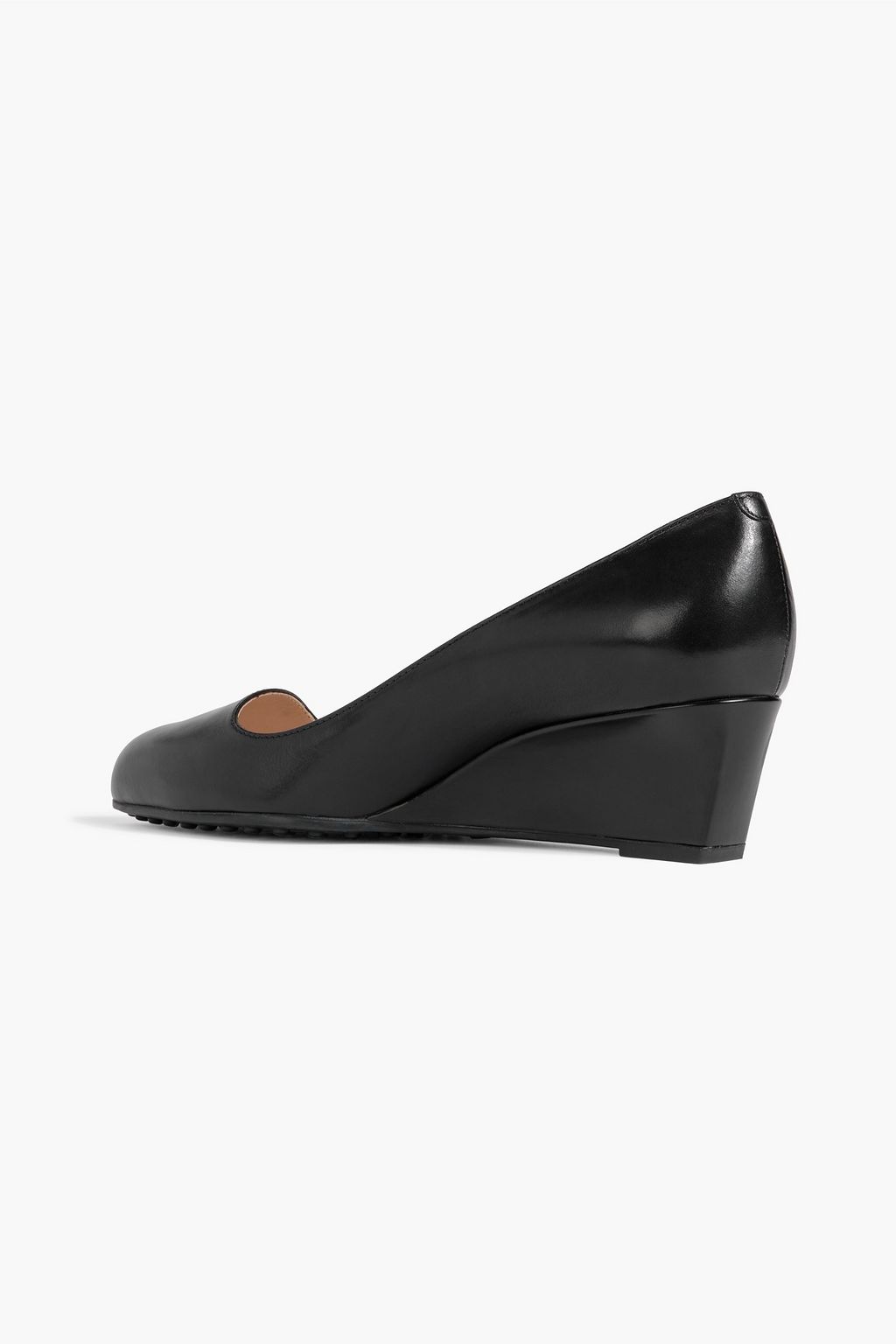 TOD'S Leather wedge pumps