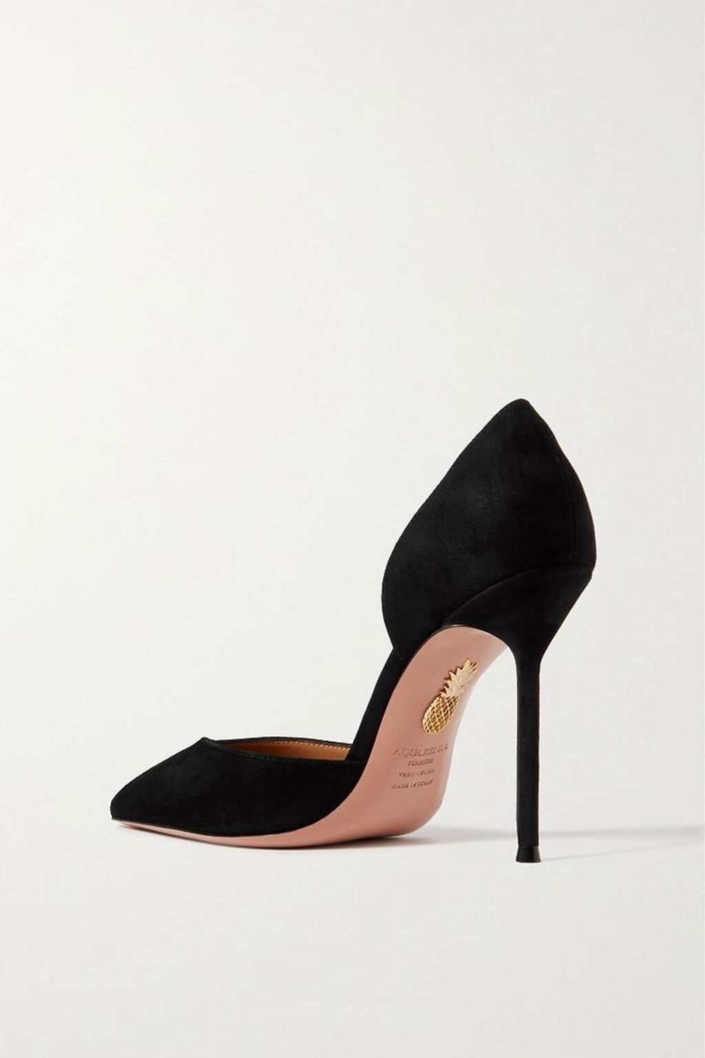 AQUAZZURA Uptown 105 suede pumps