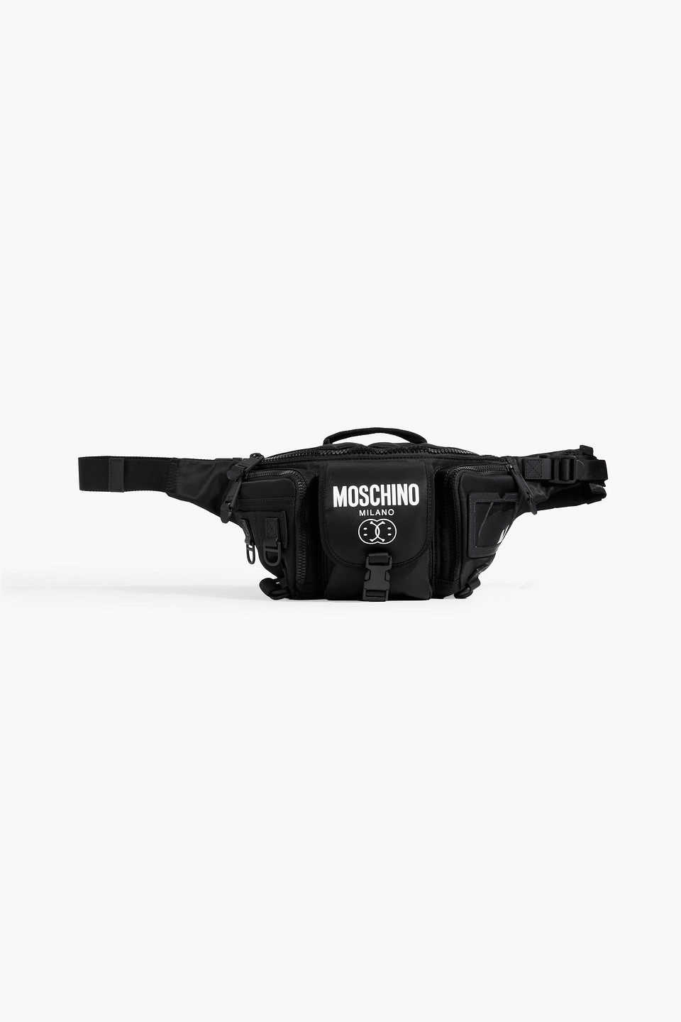 Logo-print shell belt bag