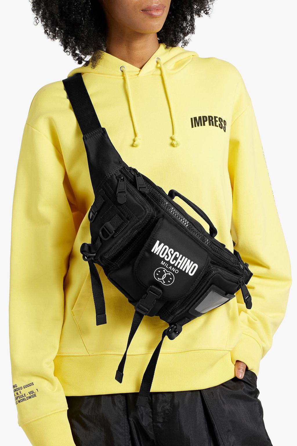 MOSCHINO Logo-print shell belt bag