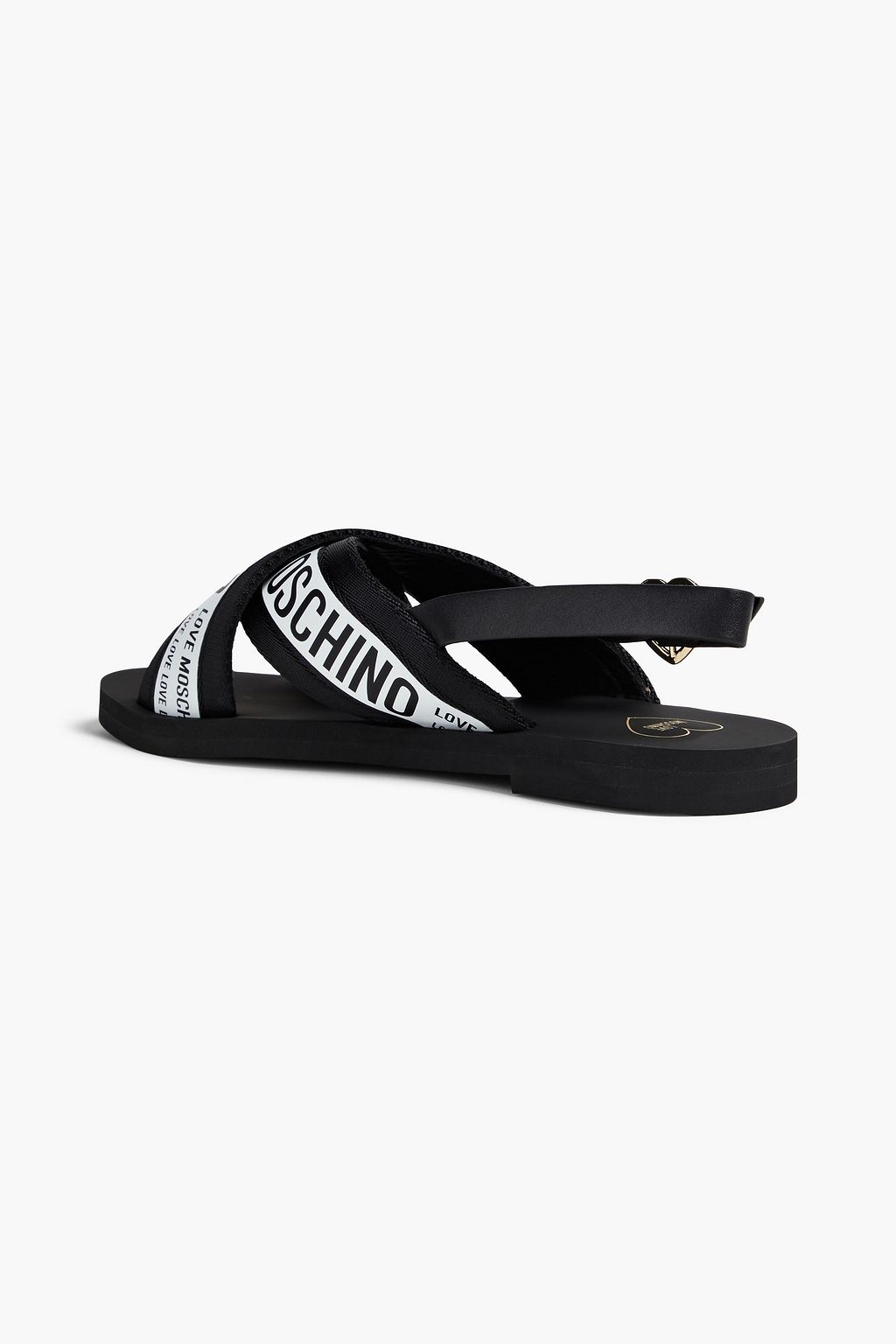 LOVE MOSCHINO صندل بنمط أشرطة مزين بطبعة شعار