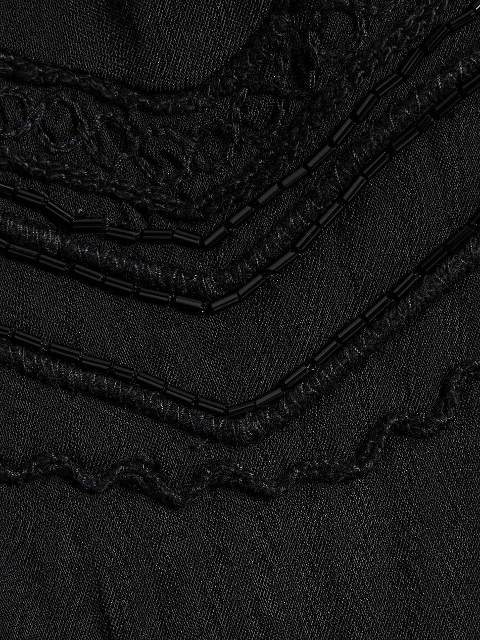 maldi embellished crepe de chine midi dress