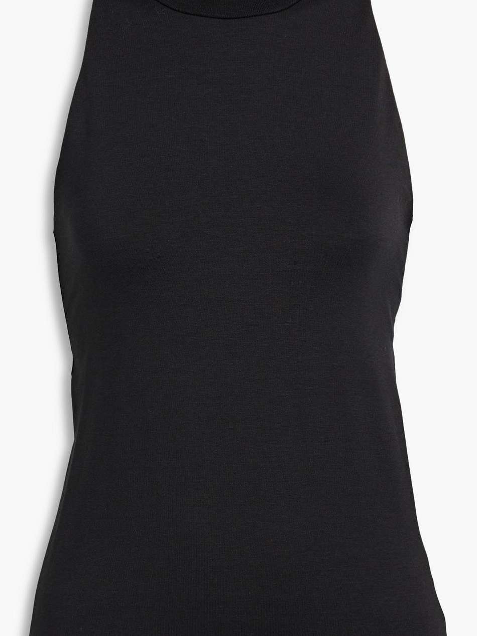 jehanne cutout lyocell and cotton-blend jersey top