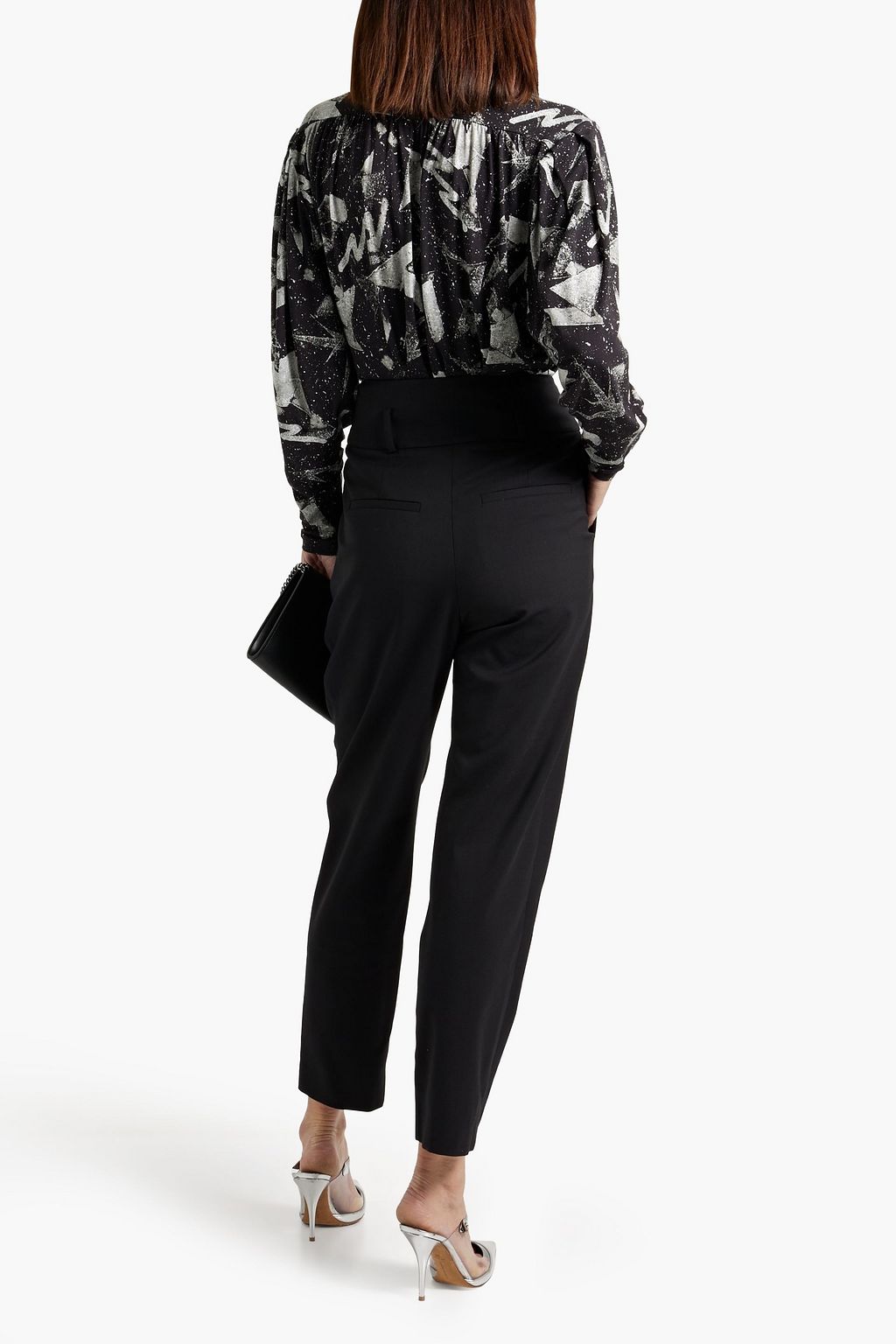 IRO Ijonac pleated wool-blend twill tapered pants