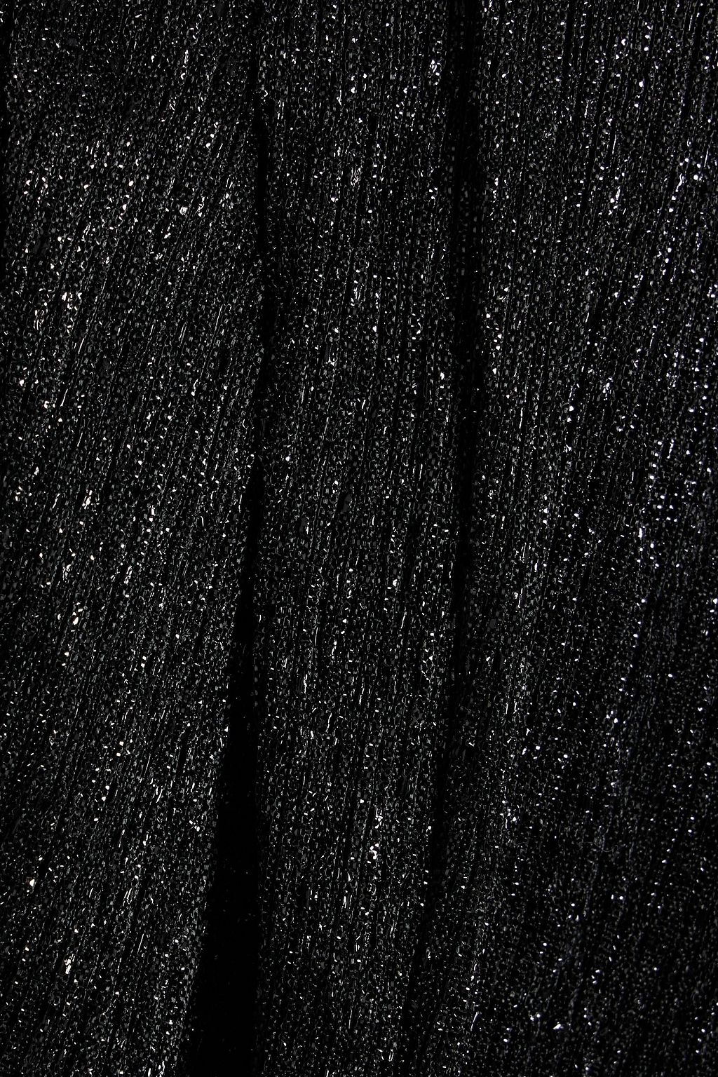 IRO Niara draped metallic woven mini dress