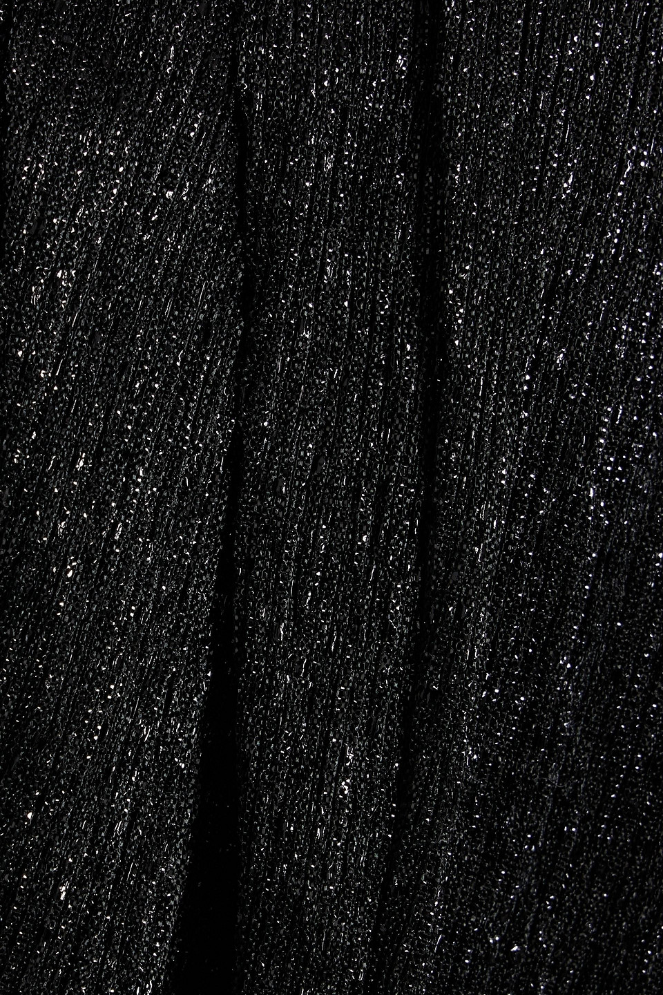 Iro Niara Draped Metallic Jacquard-knit Mini Dress In Black