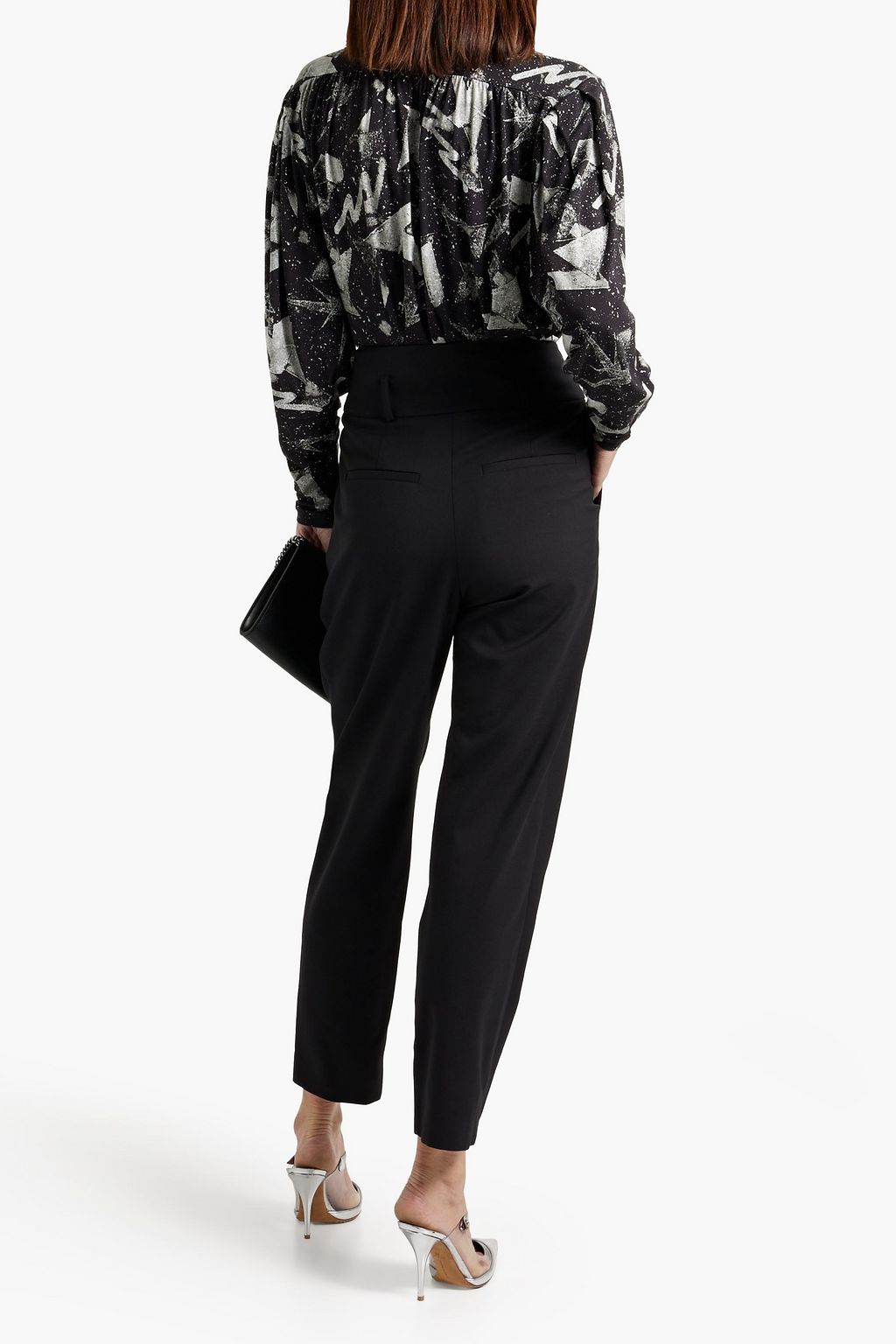 IRO Yolani printed Lyocell-blend jersey top