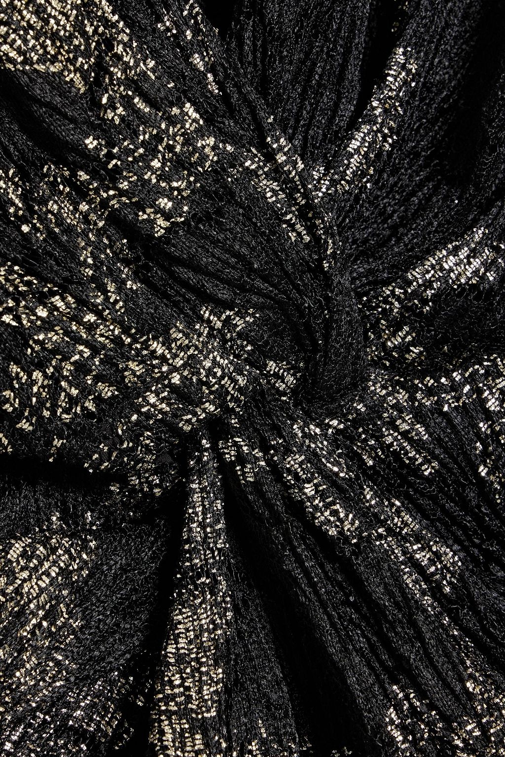 IRO Toulo twisted metallic printed jacquard top