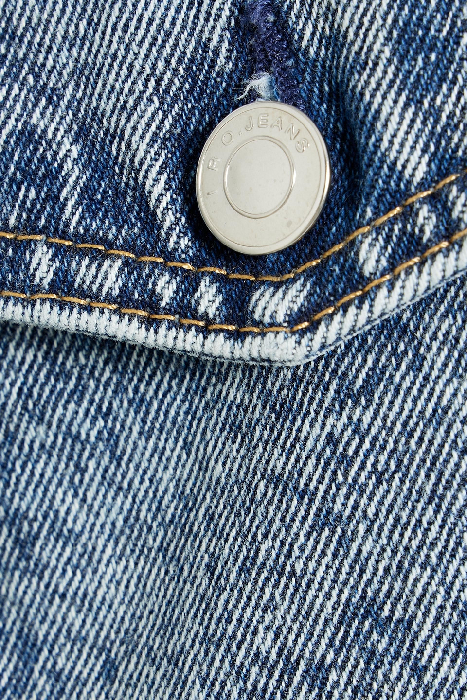 Iro Bolane Denim Jacket In Mid Denim