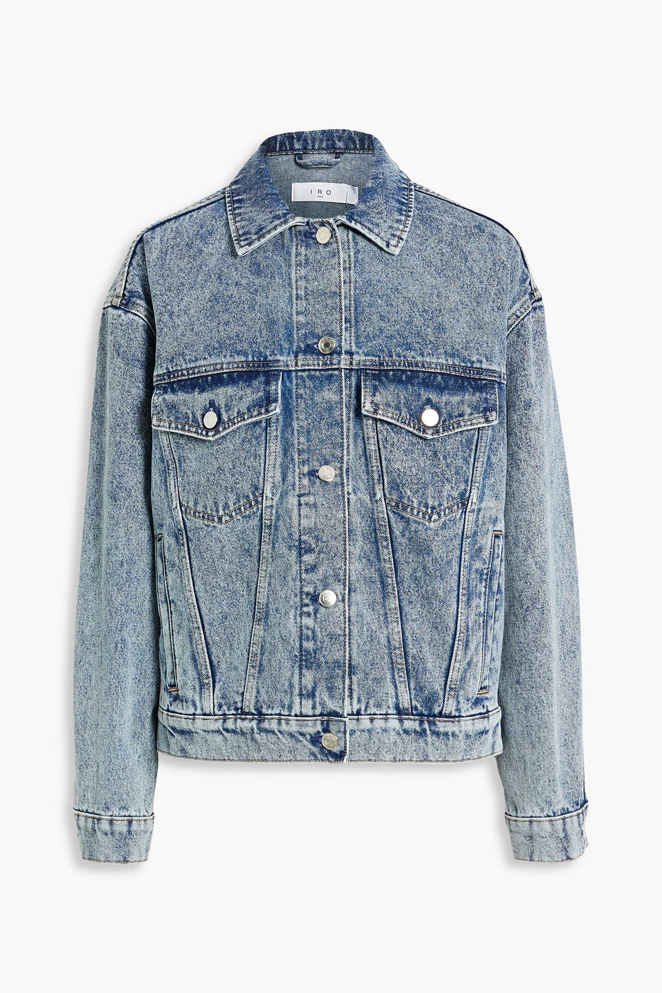 Iro Bolane Denim Jacket In Mid Denim