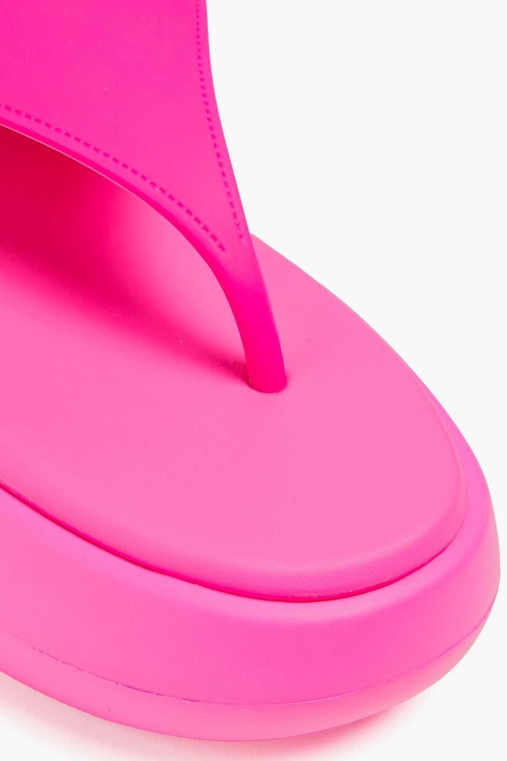 LOVE MOSCHINO 프린트 PVC 플랫폼 플립플랍