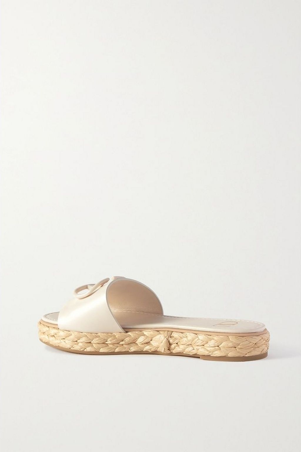 VALENTINO GARAVANI VLOGO leather espadrille slides