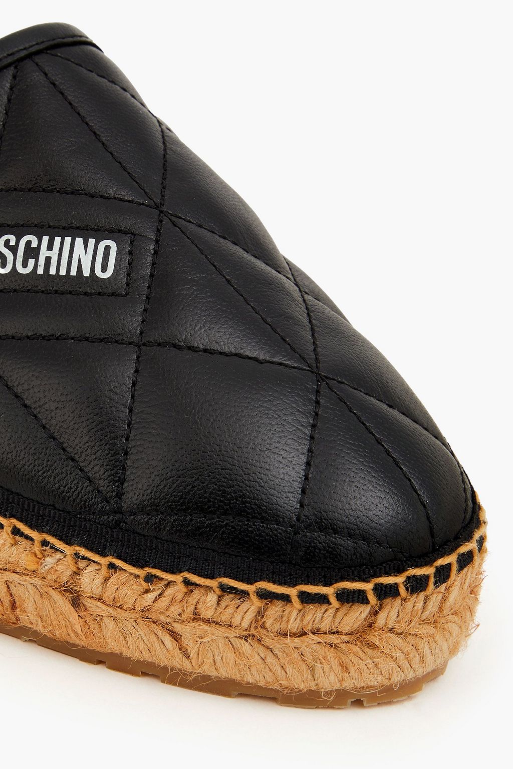 LOVE MOSCHINO أحذية إسبادريل من الجلد بتصميم مبطّن
