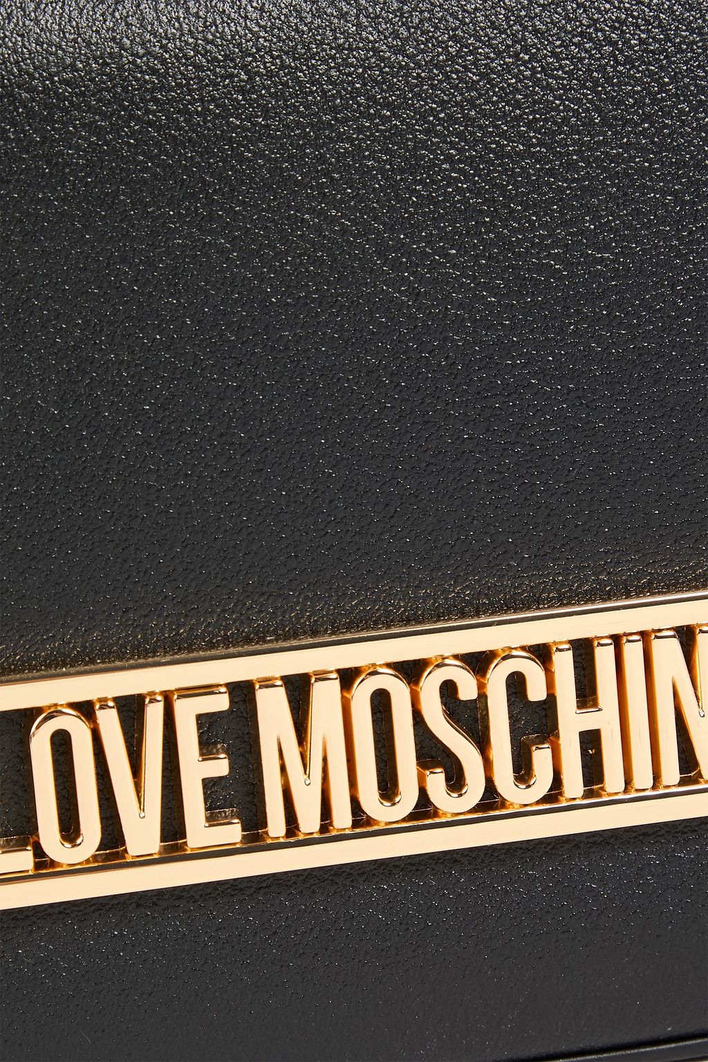 LOVE MOSCHINO 페블 가죽 크로스바디 백