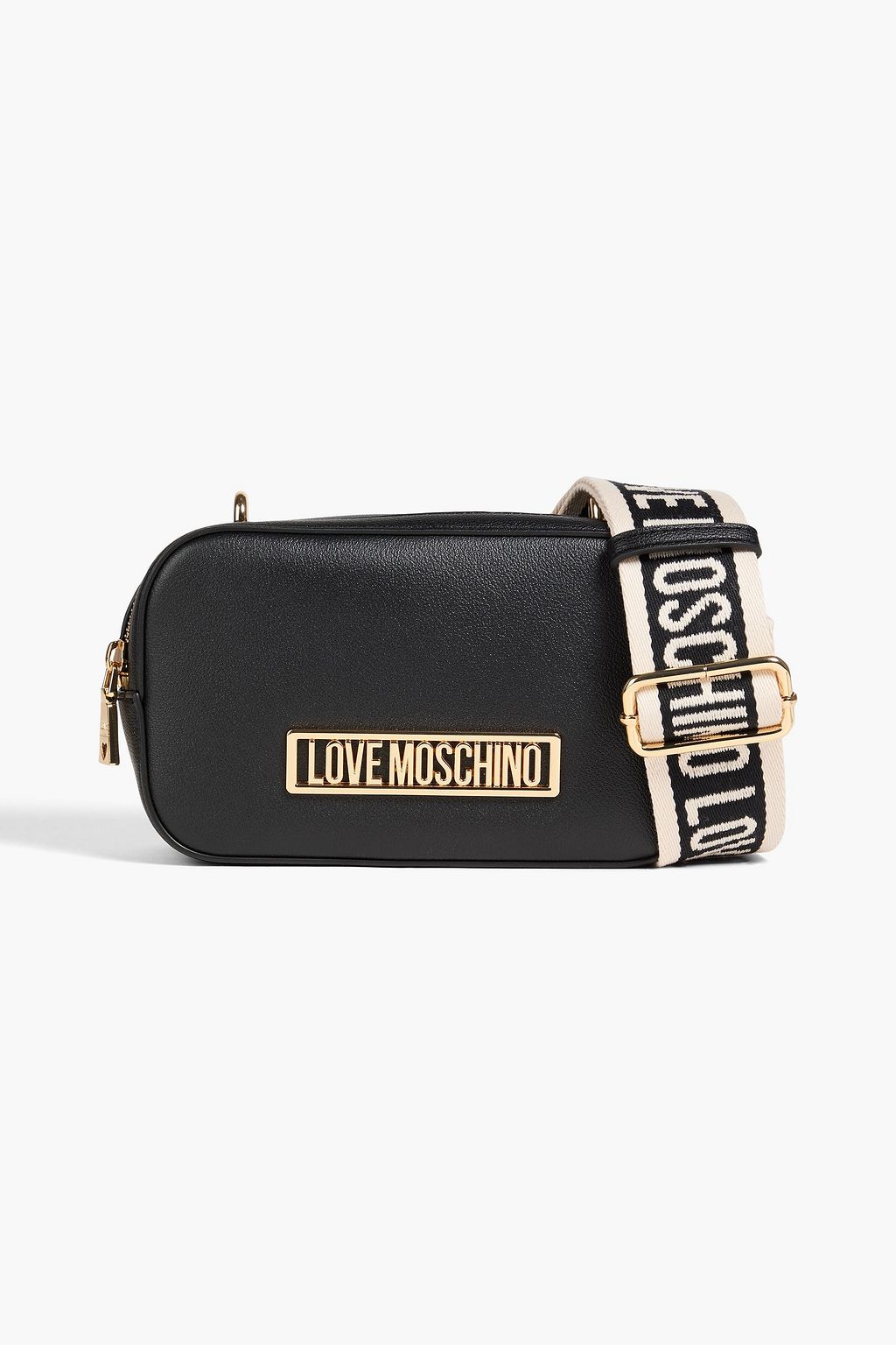 LOVE MOSCHINO 페블 가죽 크로스바디 백
