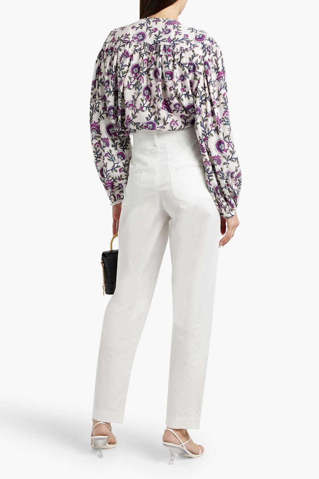 ISABEL MARANT Nestoe cotton-poplin tapered pants