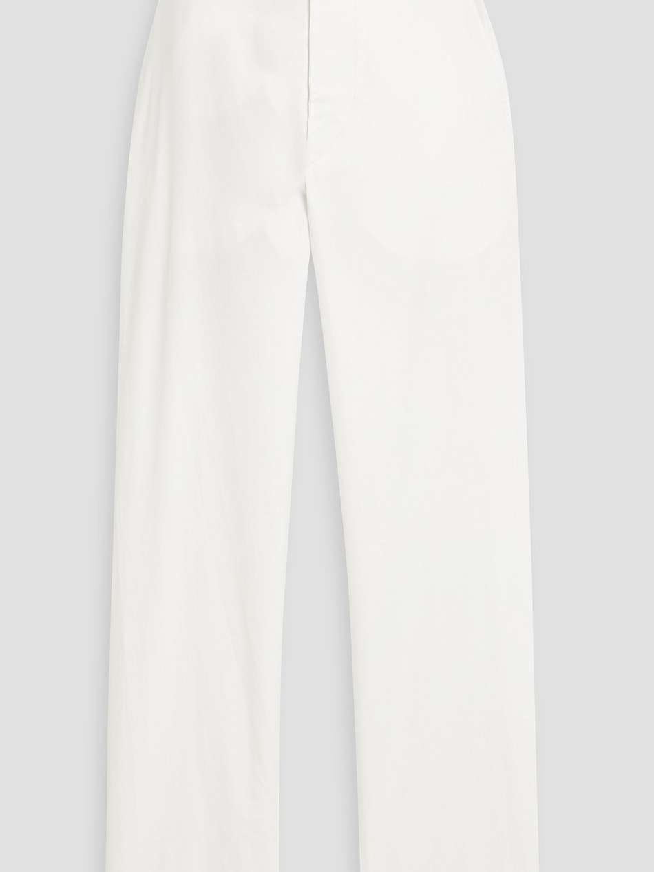nestoe cotton-poplin tapered pants