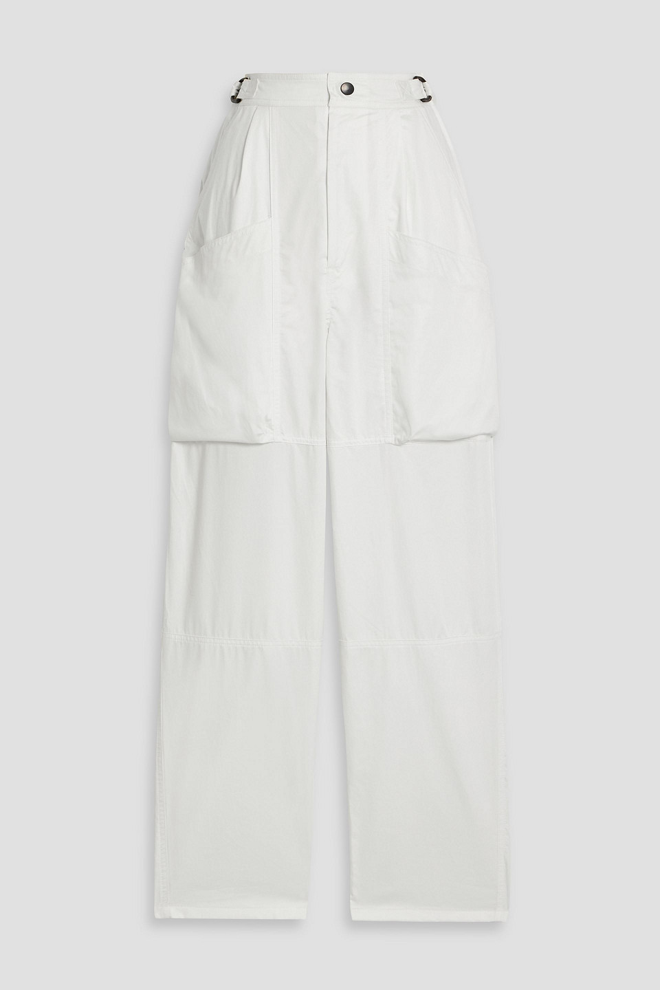 Isabel Marant Ferima Cotton-poplin Cargo Pants In White