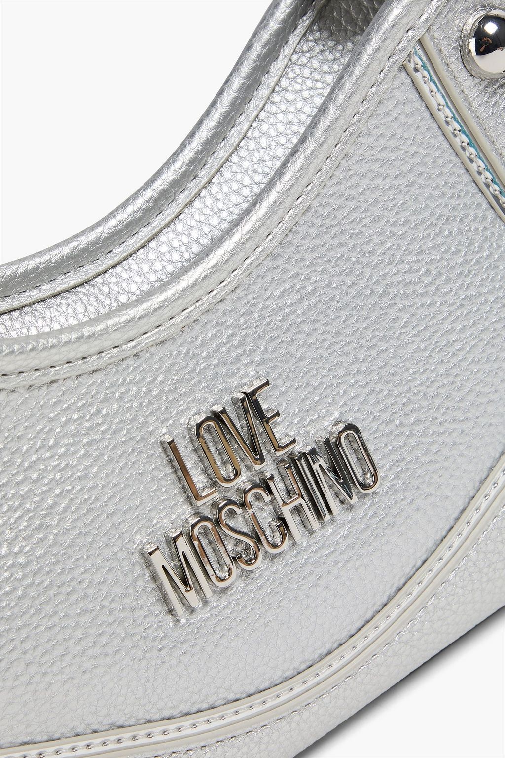 LOVE MOSCHINO Schultertasche aus Narbenleder mit Nieten