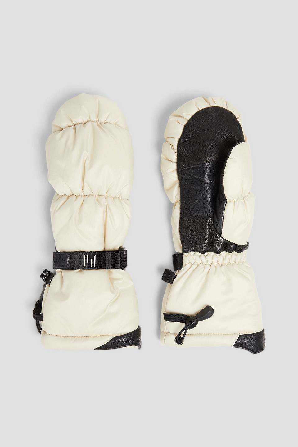 Quilted shell mittens