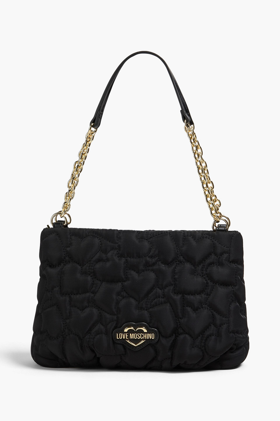 Quilted shell shoulder bag