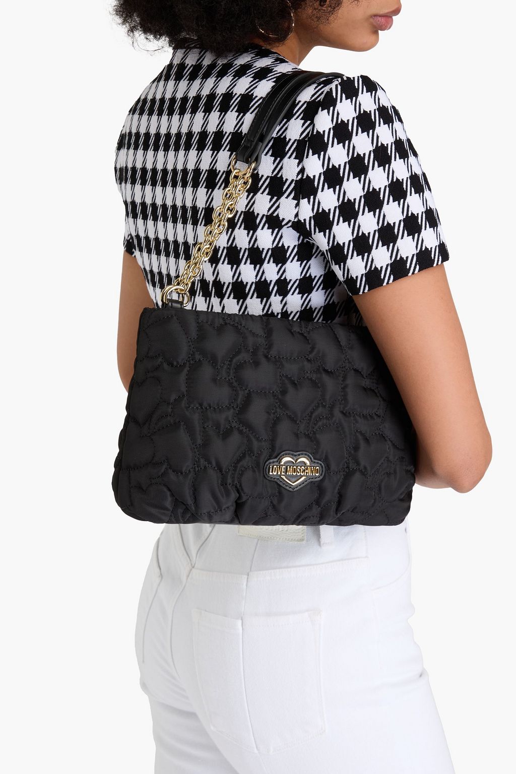 LOVE MOSCHINO Quilted shell shoulder bag