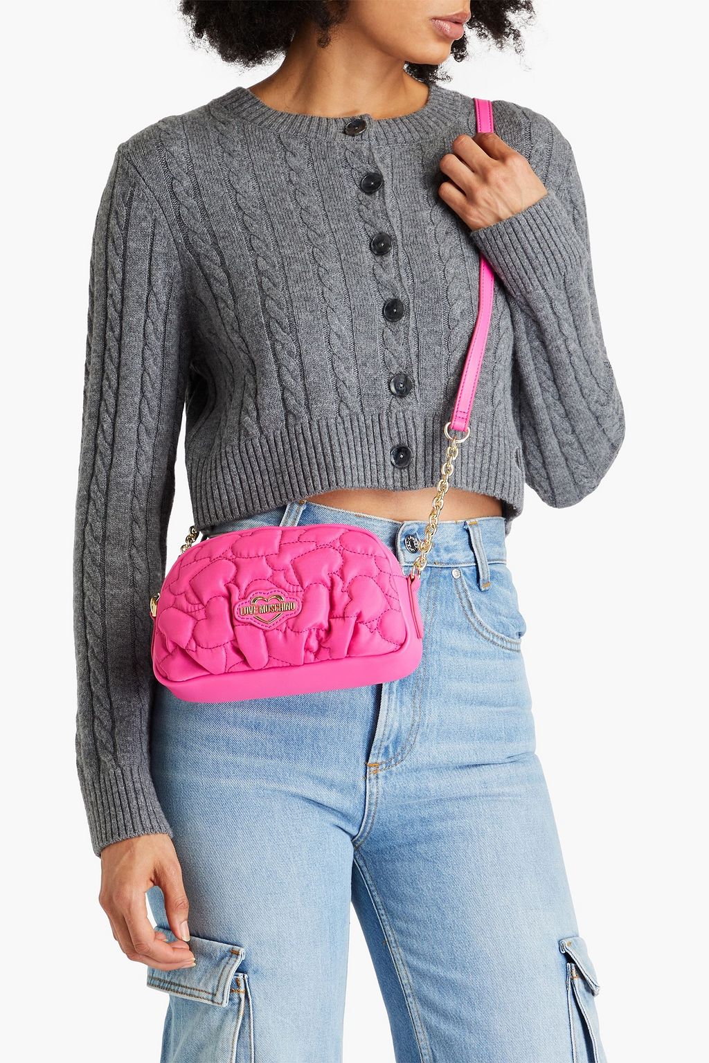 LOVE MOSCHINO Quilted shell cross-body bag