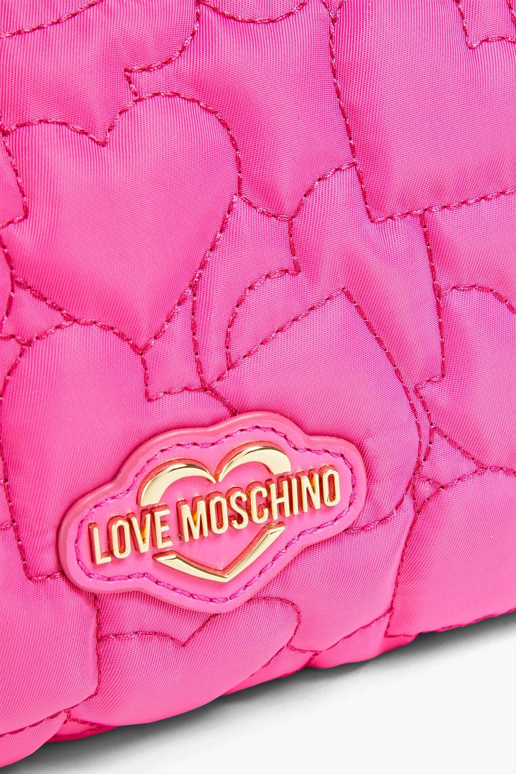 LOVE MOSCHINO Pochette aus gestepptem Twill