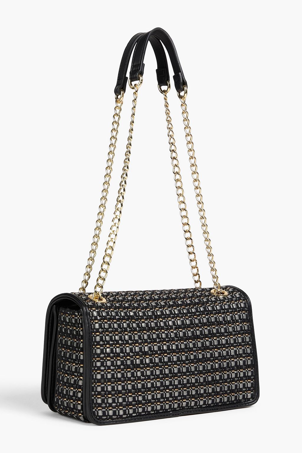 LOVE MOSCHINO Metallic tweed shoulder bag