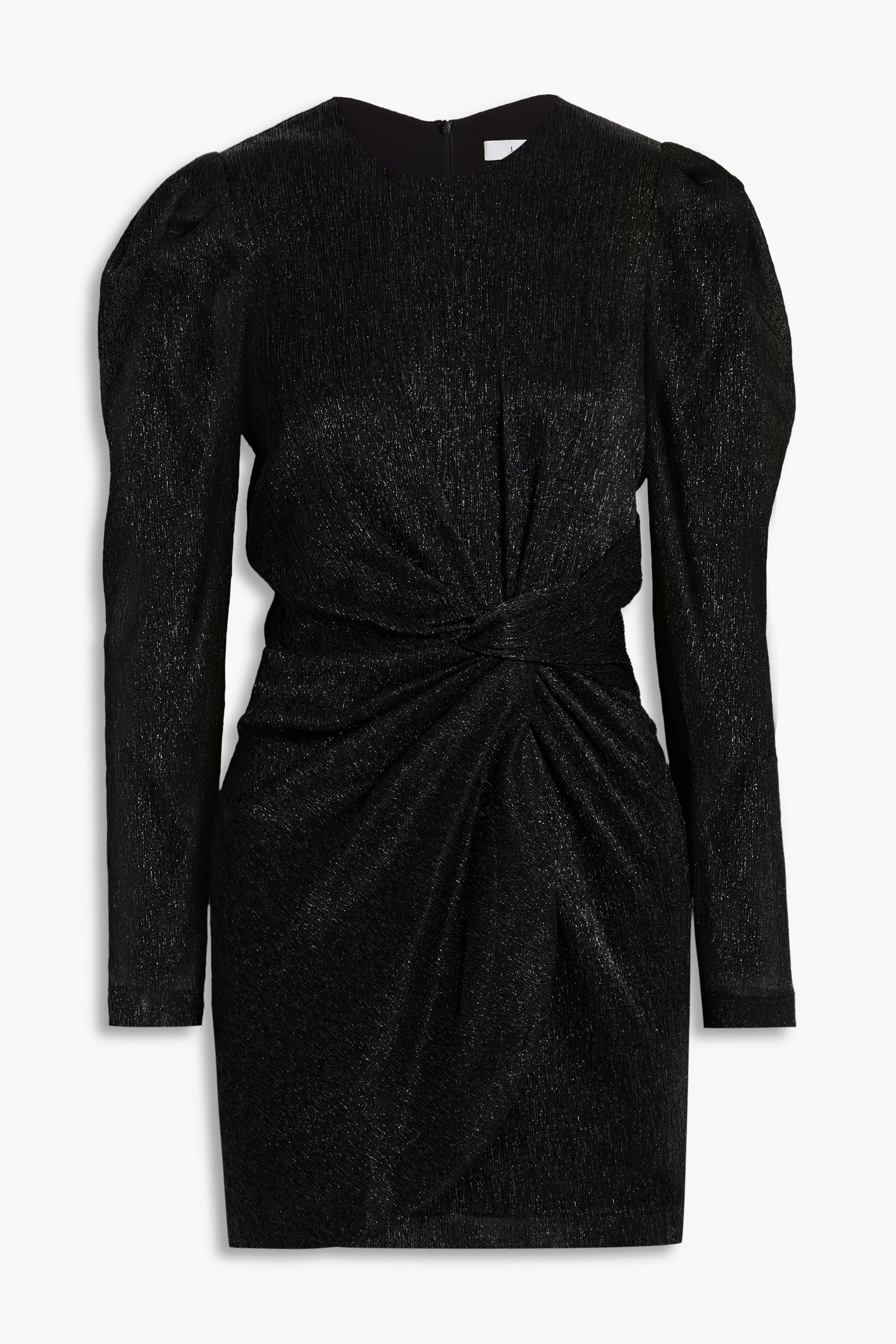 IRO Nowen twisted metallic tulle mini dress thumbnail