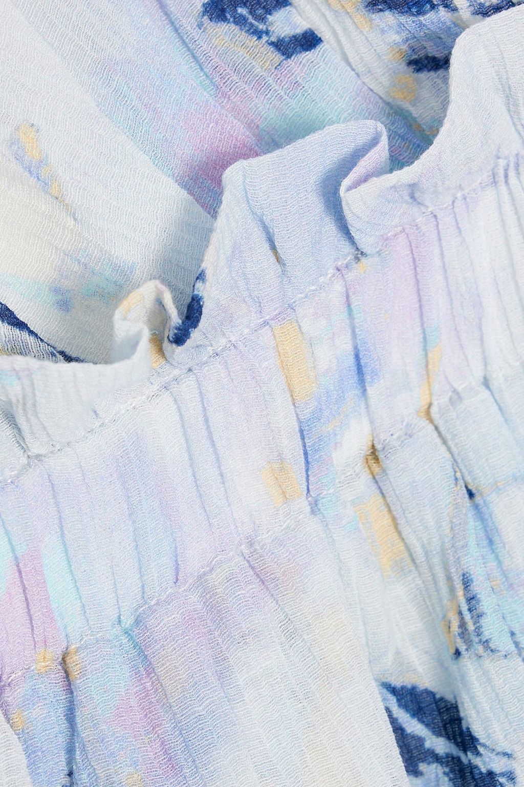 IRO Amars tiered printed crepon top