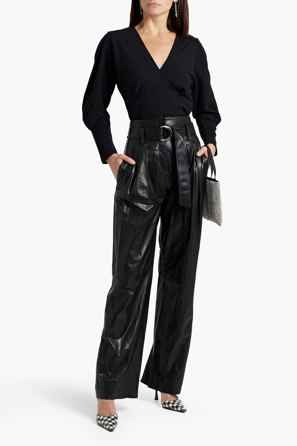 IRO Roqui French cotton-blend terry top